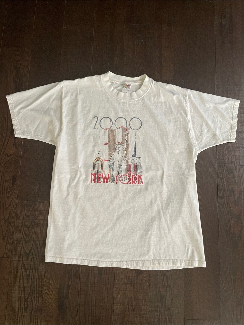 Vintage Y2K New York twin towers t shirt